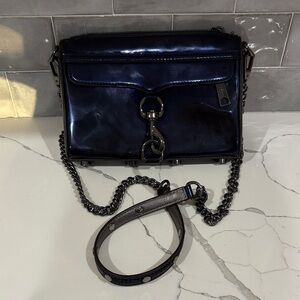 Rebecca Minkoff Midnight Blue Patent Crossbody Bag